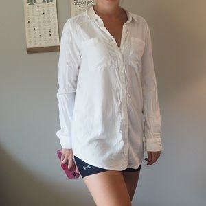 White bp. Button Up Top